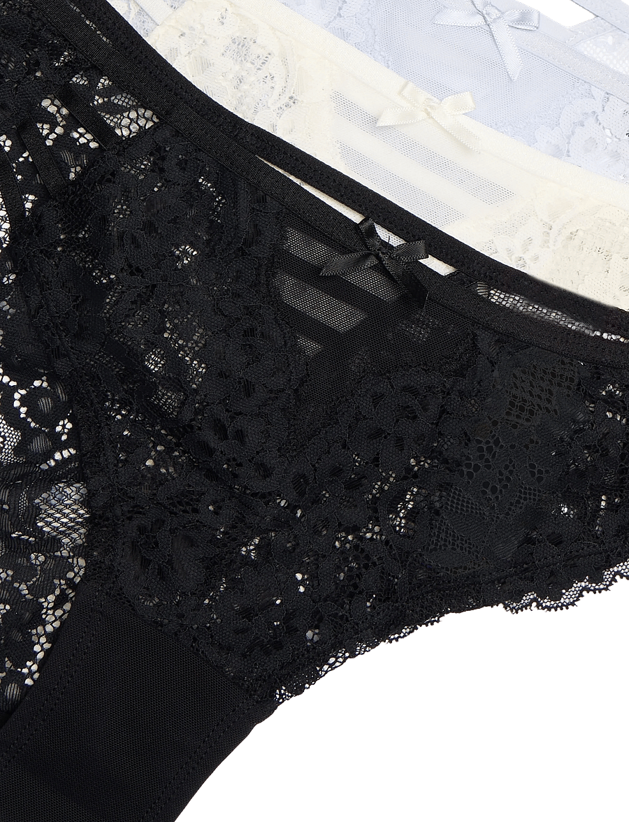 Hunkemöller - 3-PACK BELLE BRAZILIAN R - caviar - 5