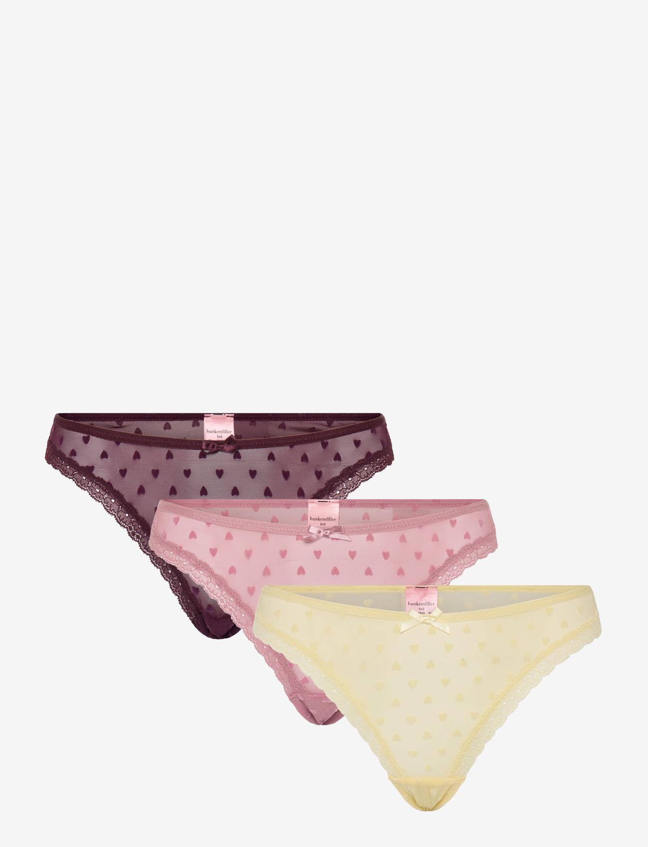Hunkemöller - 3-PACK PHOEBE STRING - lilas - 1