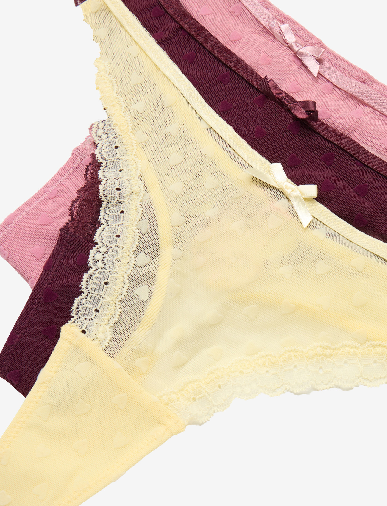 Hunkemöller - 3-PACK PHOEBE STRING - lilas - 3
