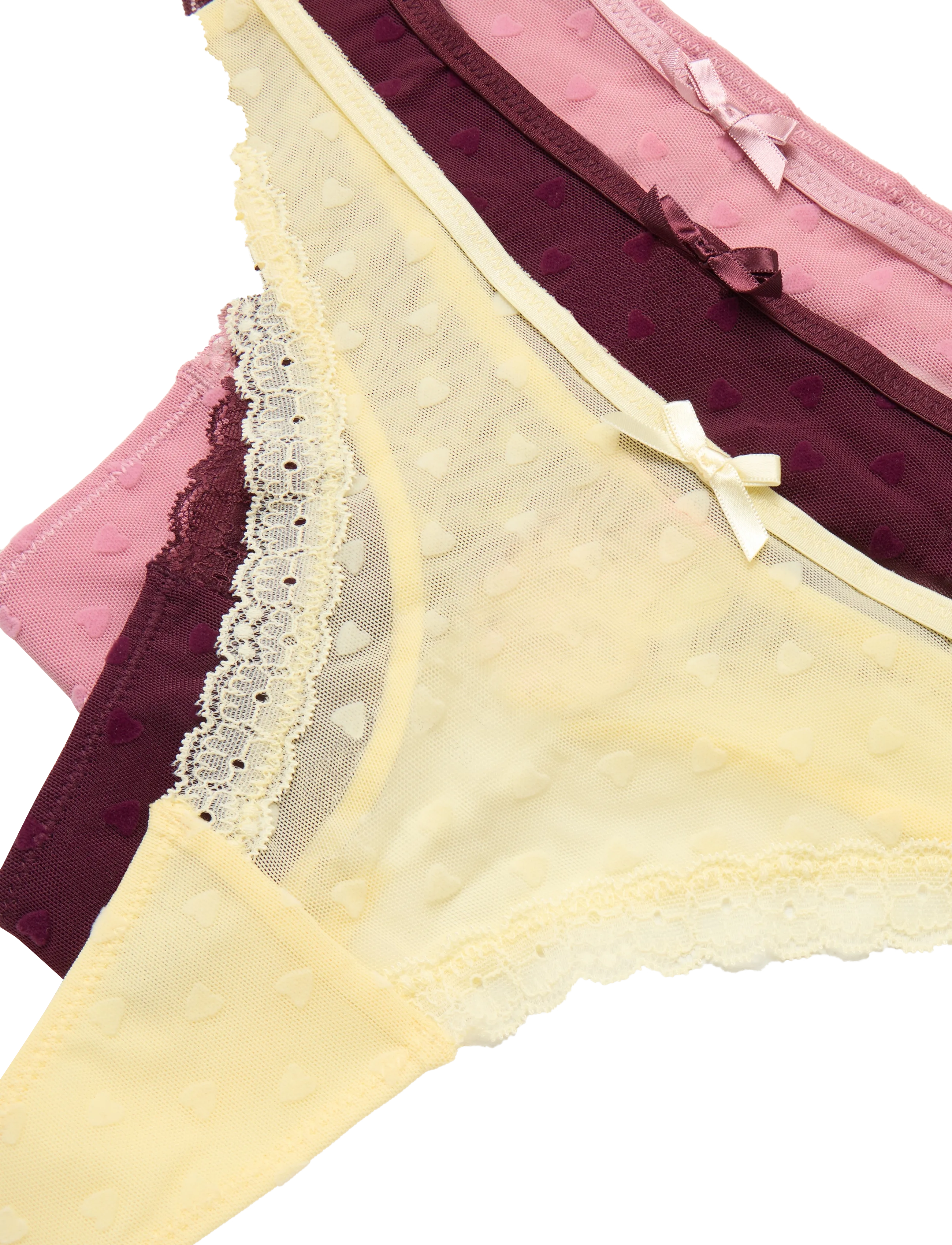 Hunkemöller - 3-PACK PHOEBE STRING - stringtrosor - lilas - 3