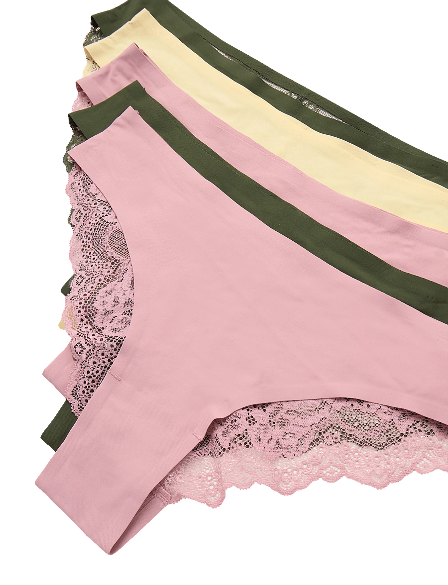 Hunkemöller - 5-PACK INVISIBLE BRASILIAN - Õmblusteta aluspüksid - lilas - 3