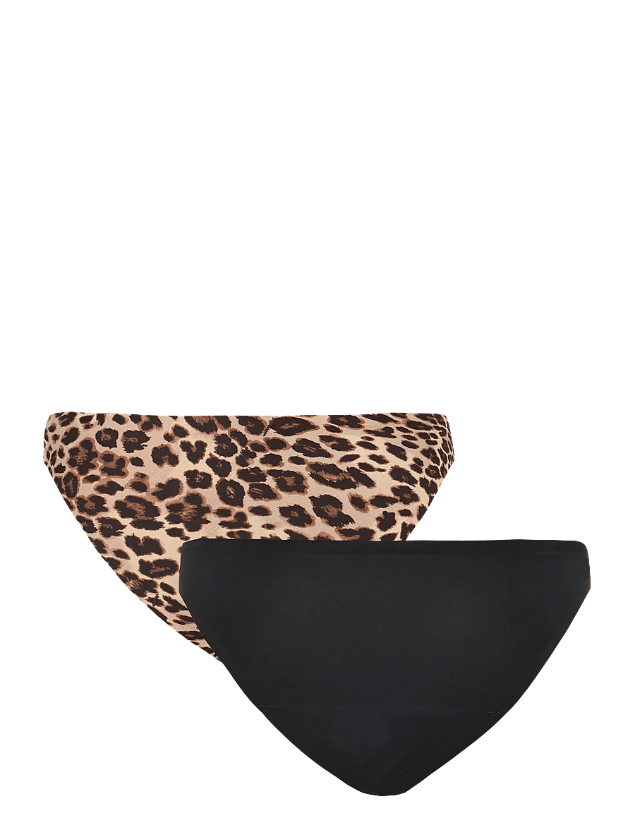 Hunkemöller - INV MICRO STRING R 2-PACK - caviar - 2
