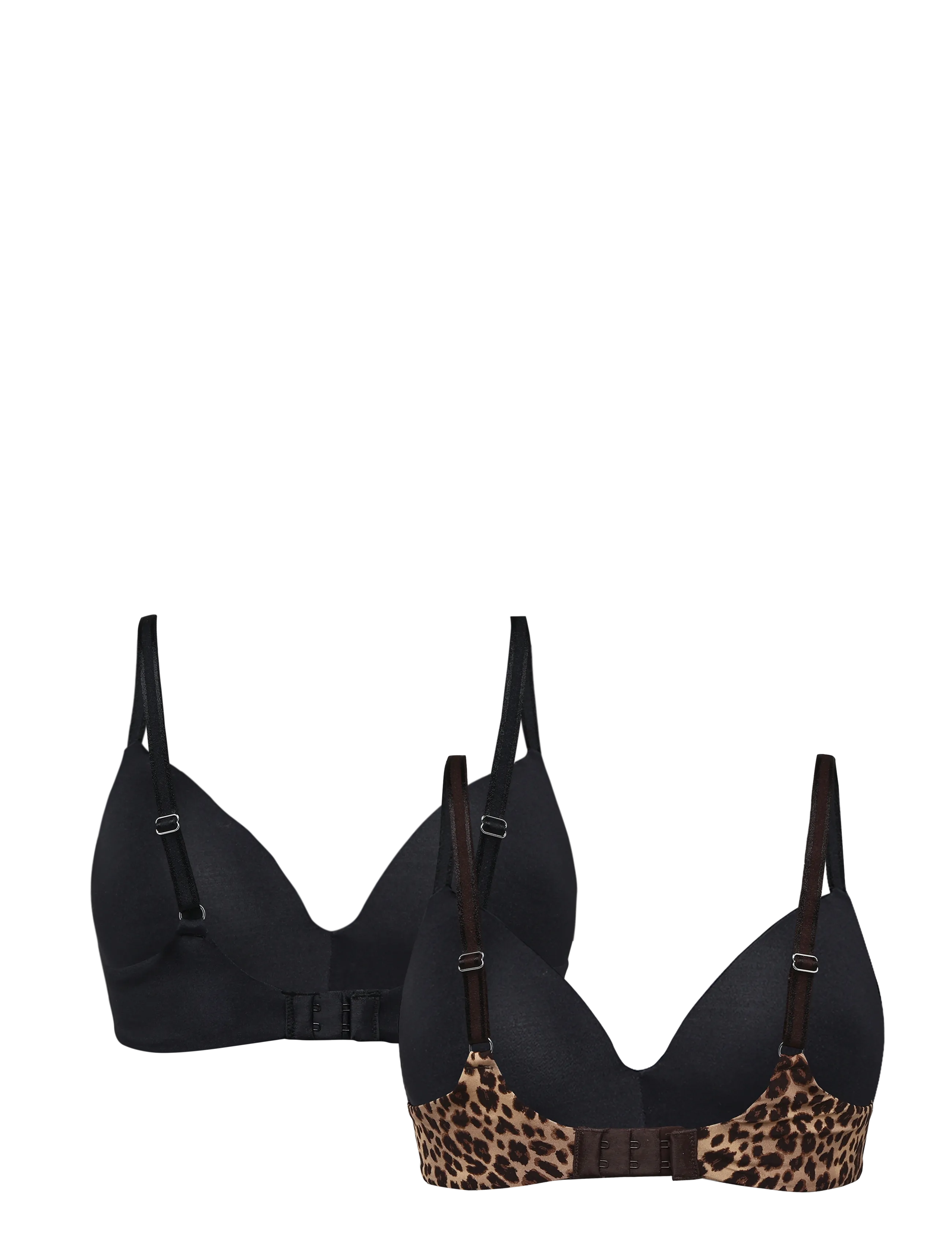 Hunkemöller - MONA NON WIRED 2-PACK - tugikaarteta rinnahoidjad - coffee bean - 2
