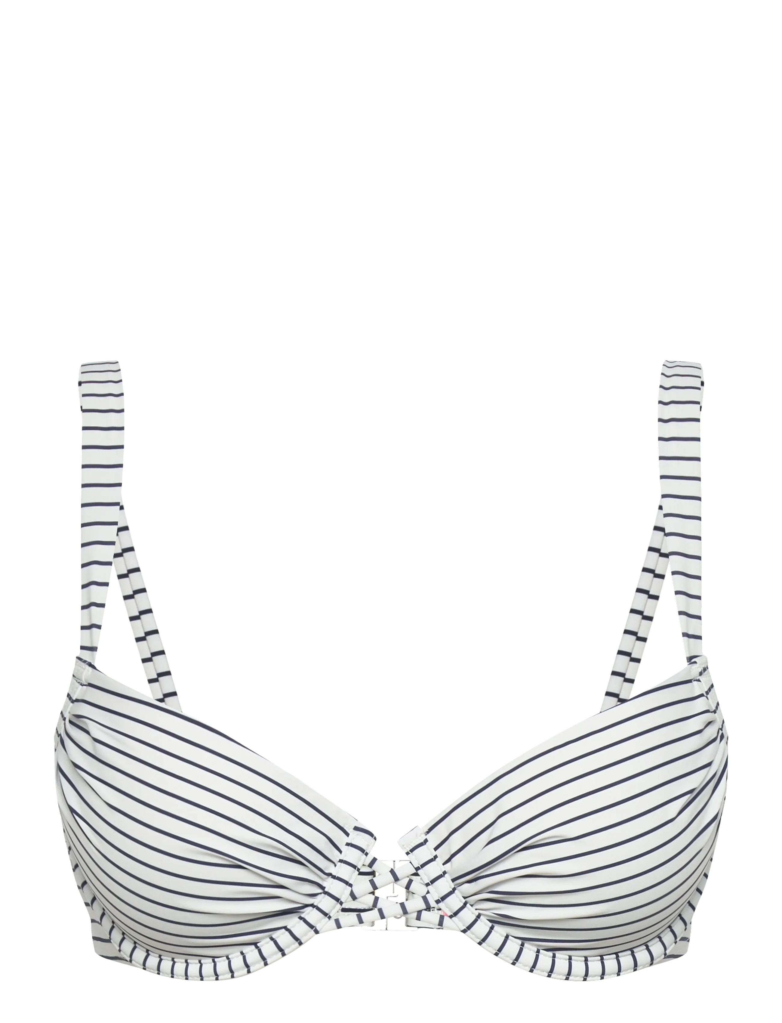 Hunkemöller STRIPES PD - Bikinitoppar - SNOW WHITE / white