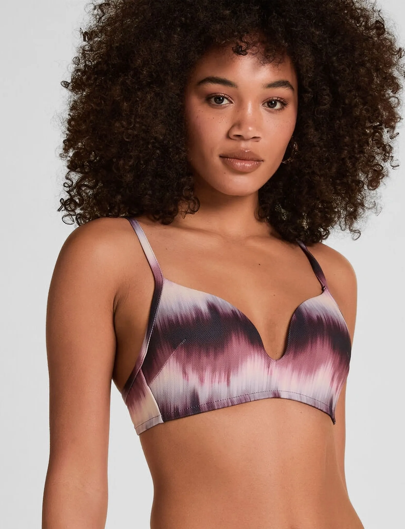 Hunkemöller MAURITIUS MOULDED CROP TOP - Riided - FIG / purple