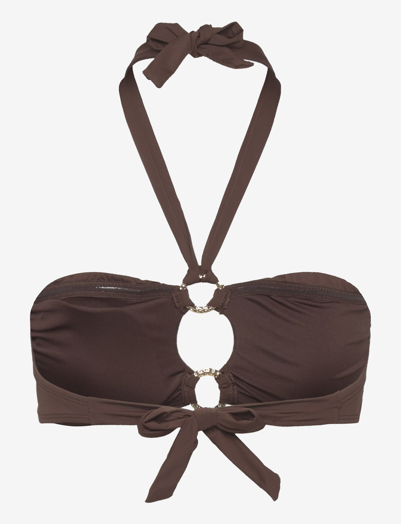Hunkemöller - MADRID CROPTOP - bandeau bikini - chicory coffee - 2
