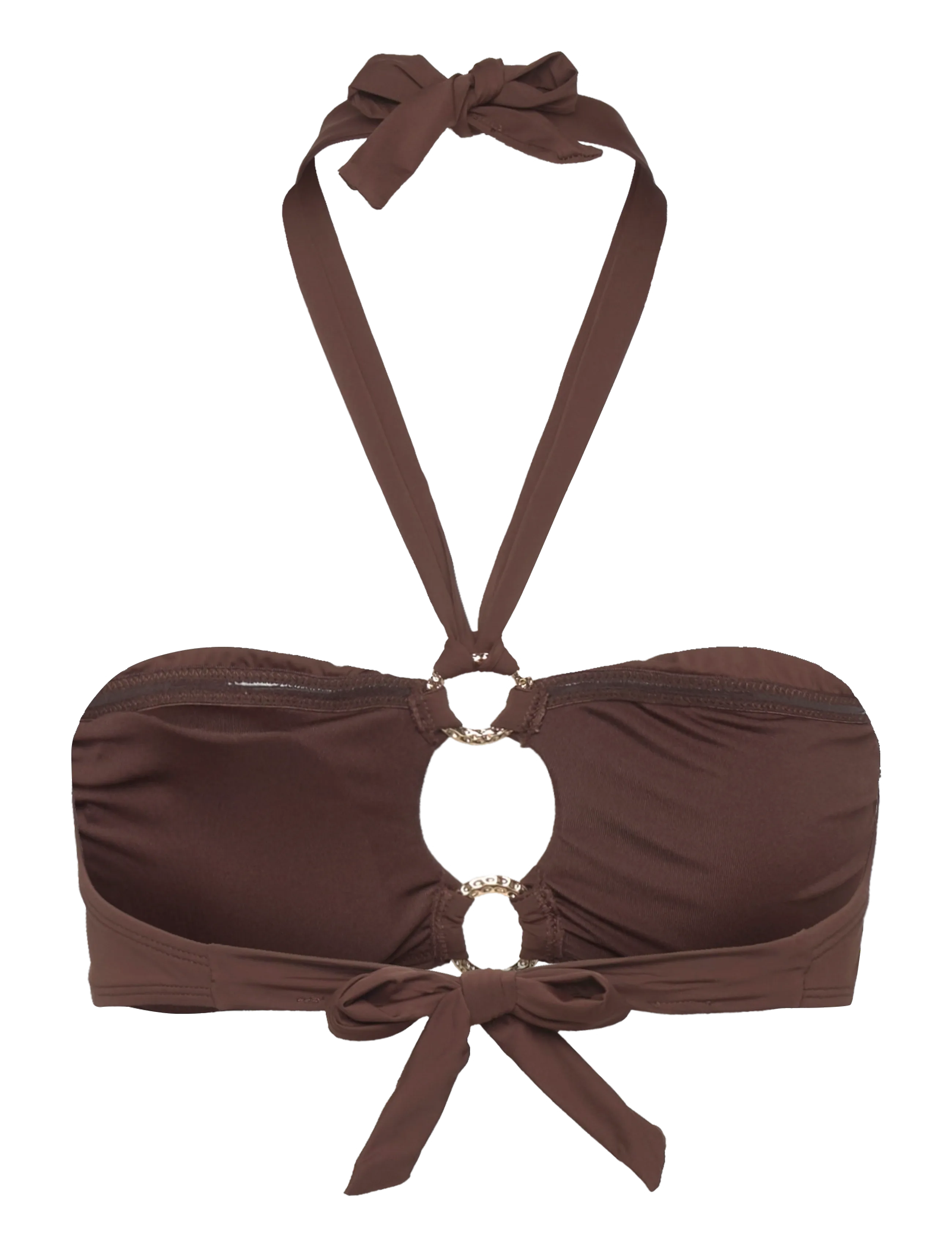 Hunkemöller - MADRID CROPTOP - bandeau bikini - chicory coffee - 2