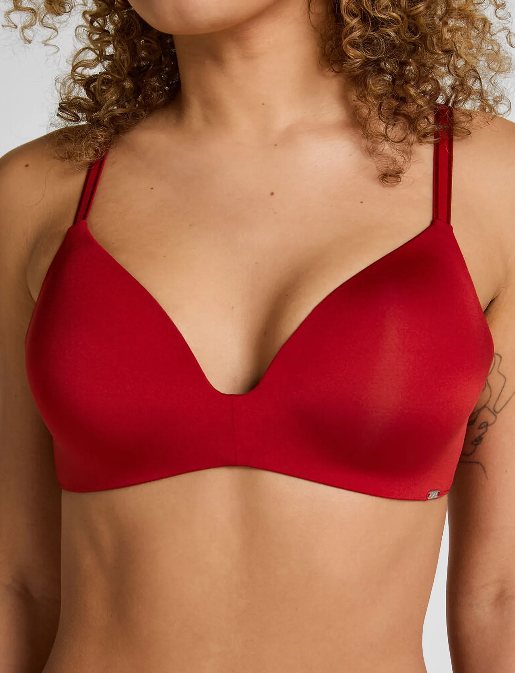 Hunkemöller - MONA NON WIRED LOW D PU - bügellose bhs - chili pepper - 3