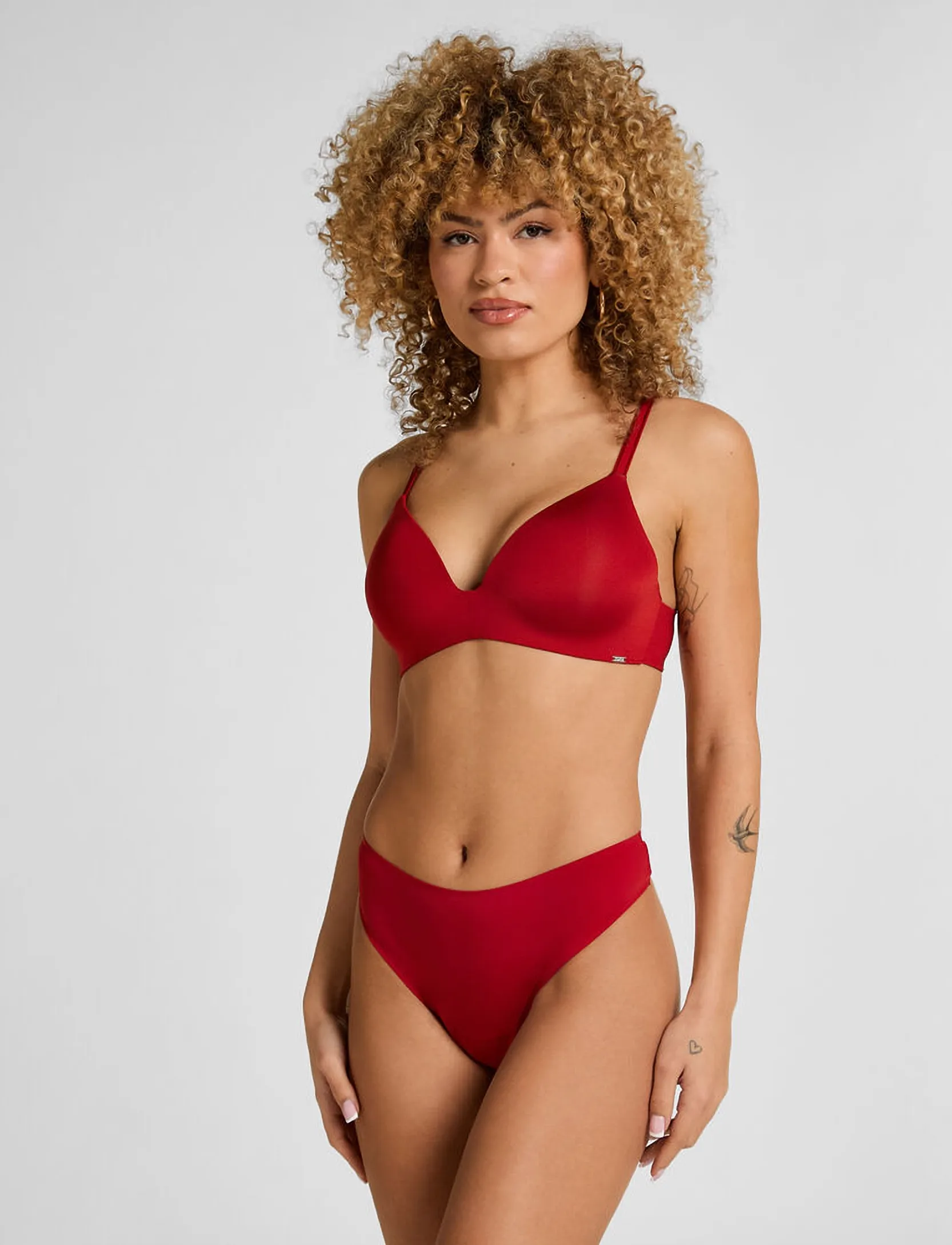 Hunkemöller - MONA NON WIRED LOW D PU - bügellose bhs - chili pepper - 4