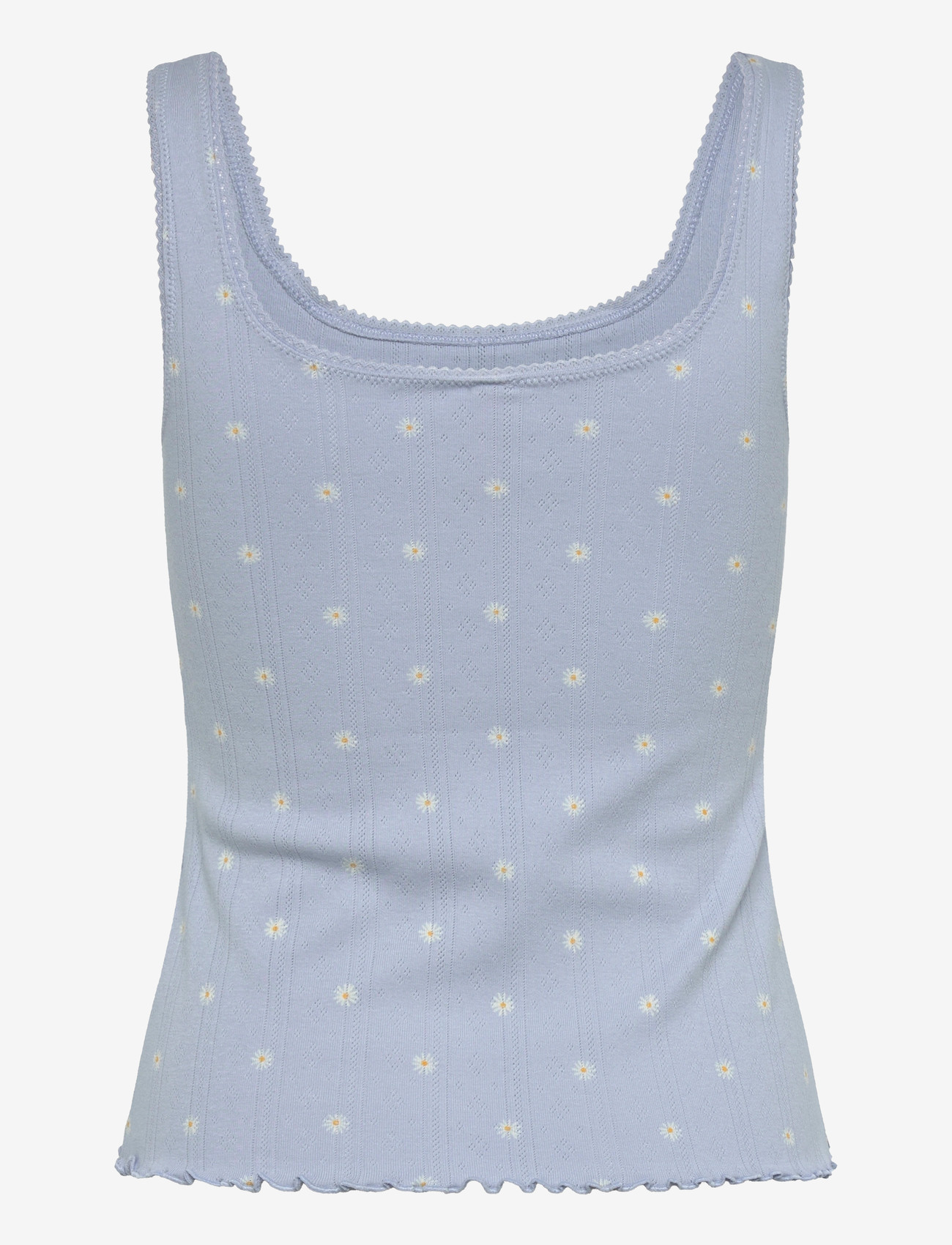 Hunkemöller - SINGLET POINTELLE LACE PRINT - tops - kentucky blue - 2