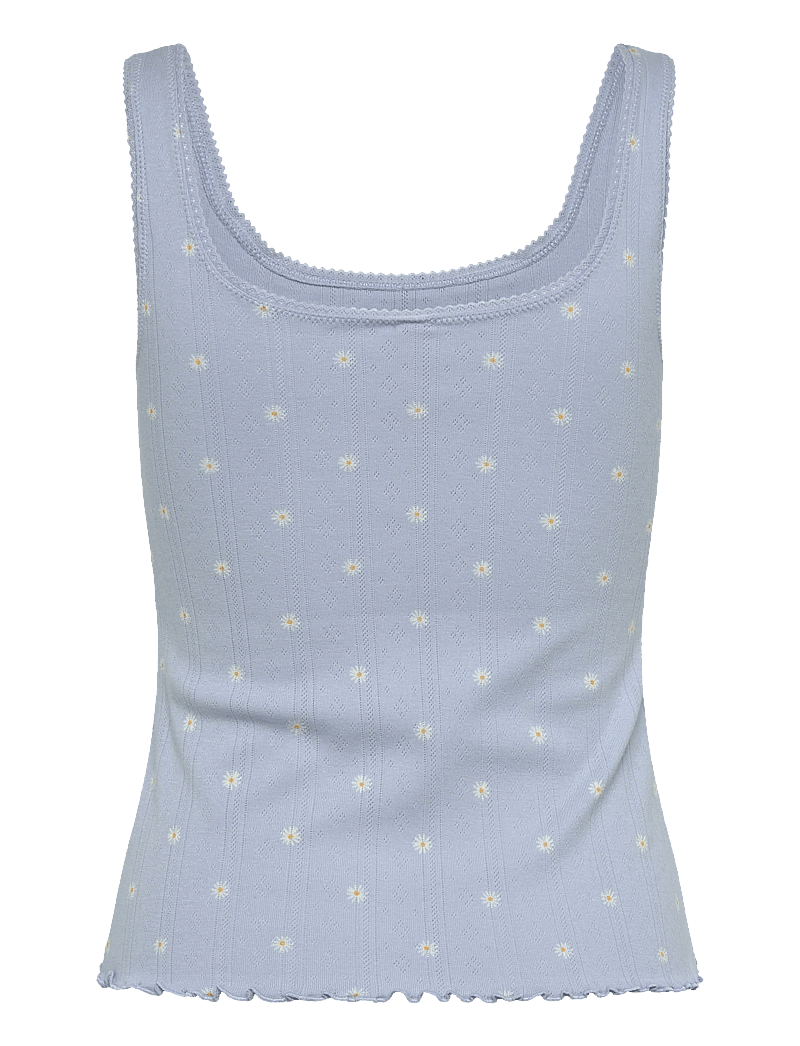 Hunkemöller - SINGLET POINTELLE LACE PRINT - overdele - kentucky blue - 2