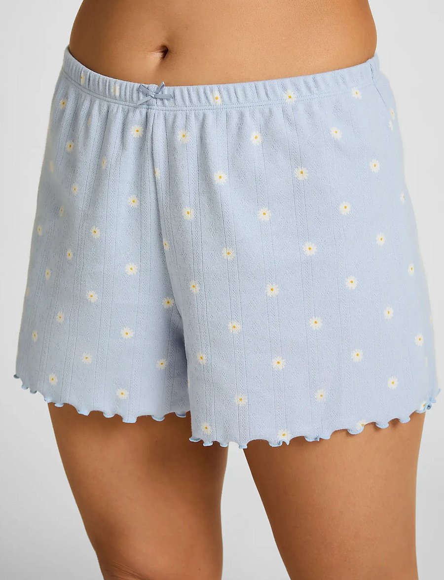 Hunkemöller - SHORT POINTELLE PRINT - shorts - kentucky blue - 3