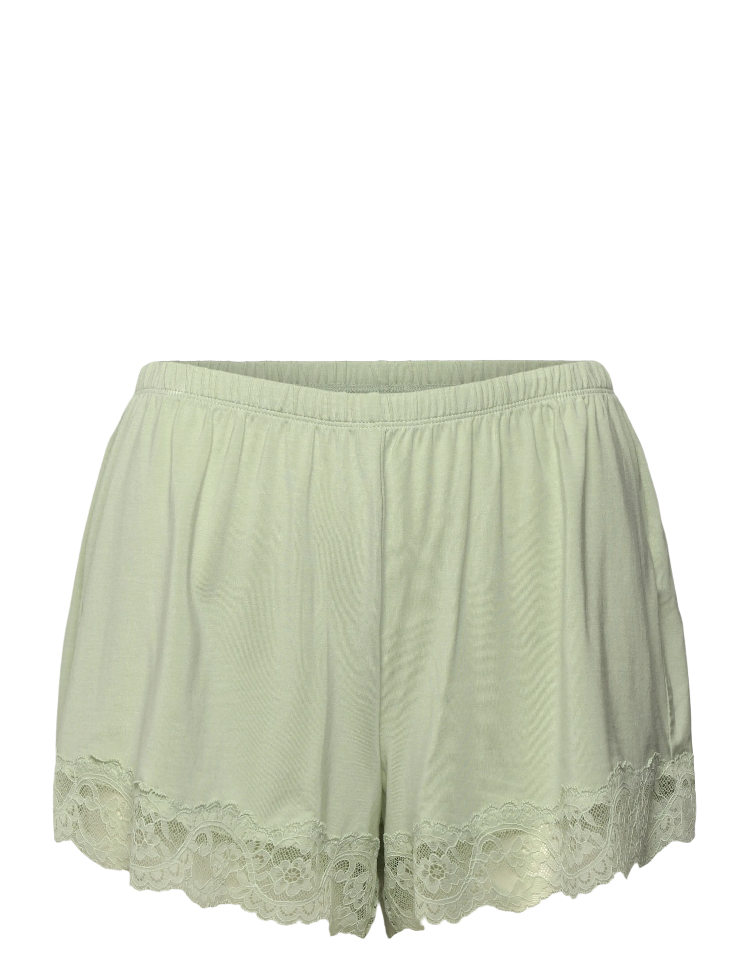 Hunkemöller - PJ SS SHORT MODAL LACE NANA - sea foam - 3