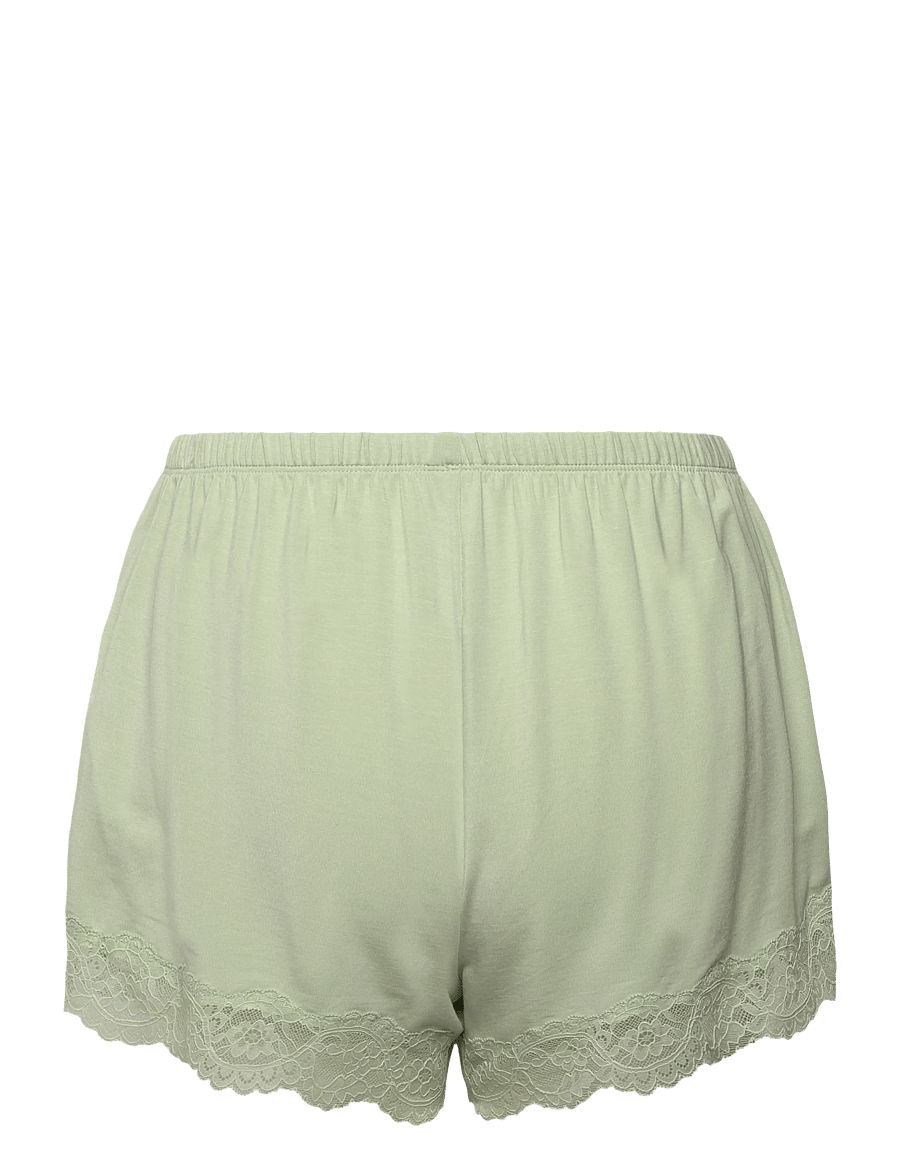 Hunkemöller - PJ SS SHORT MODAL LACE NANA - sea foam - 4