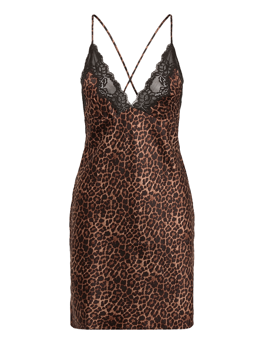 Hunkemöller - SD SATIN LACE LEO GABRIELLE - natkjoler - black - 1