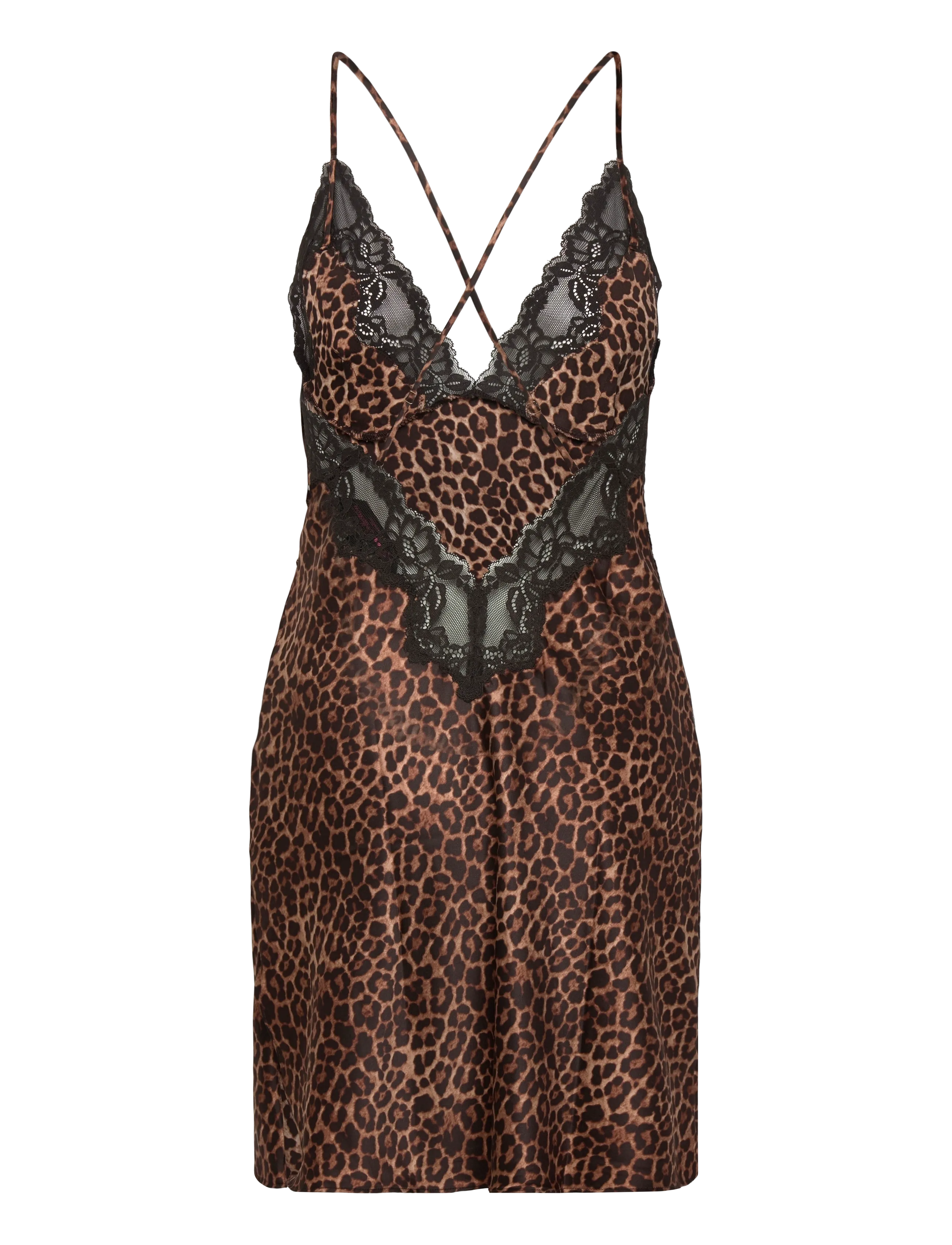 Hunkemöller - SD SATIN LACE LEO GABRIELLE - natkjoler - black - 2