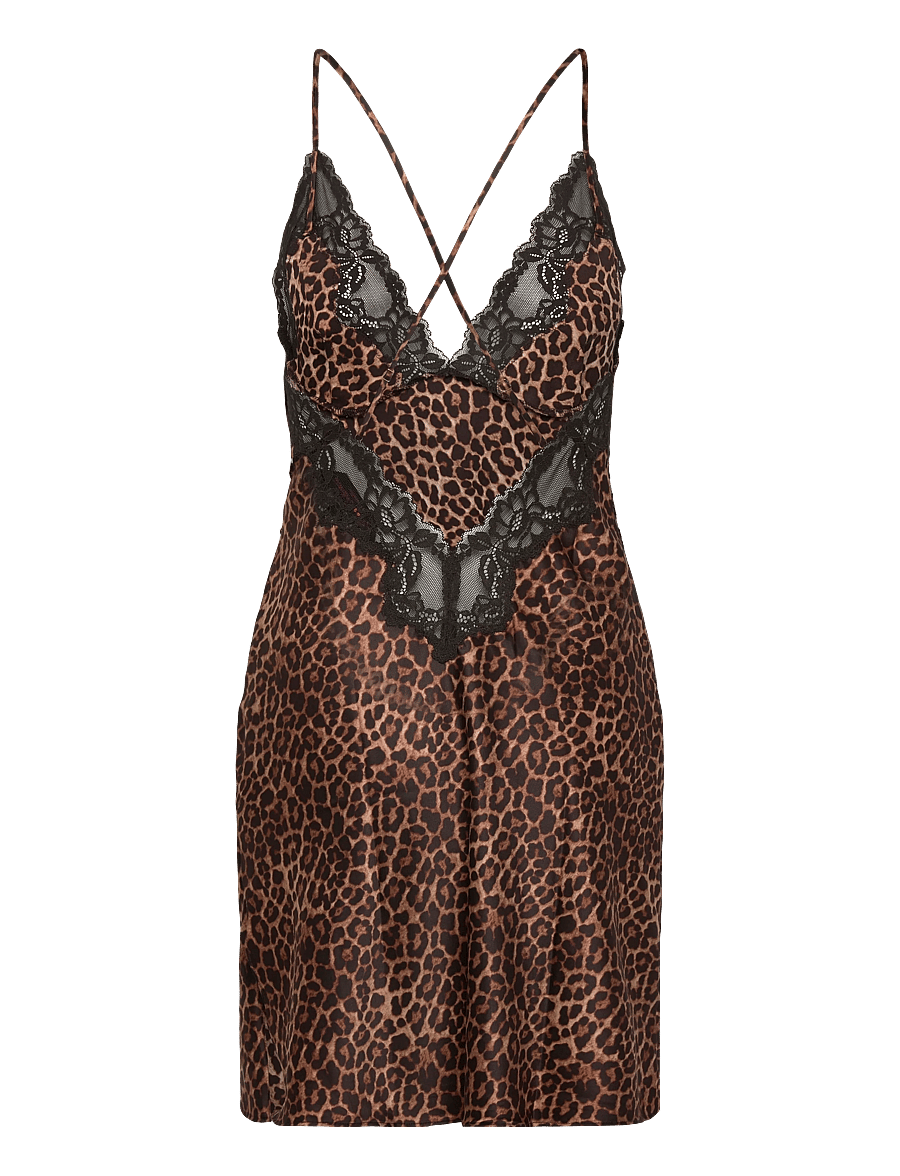 Hunkemöller - SD SATIN LACE LEO GABRIELLE - natkjoler - black - 2