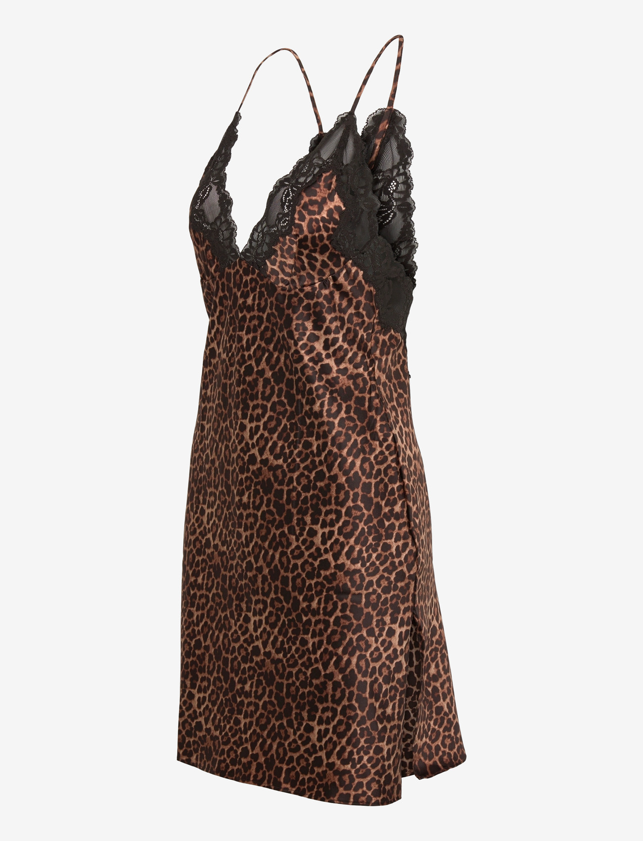 Hunkemöller - SD SATIN LACE LEO GABRIELLE - nightdresses - black - 3