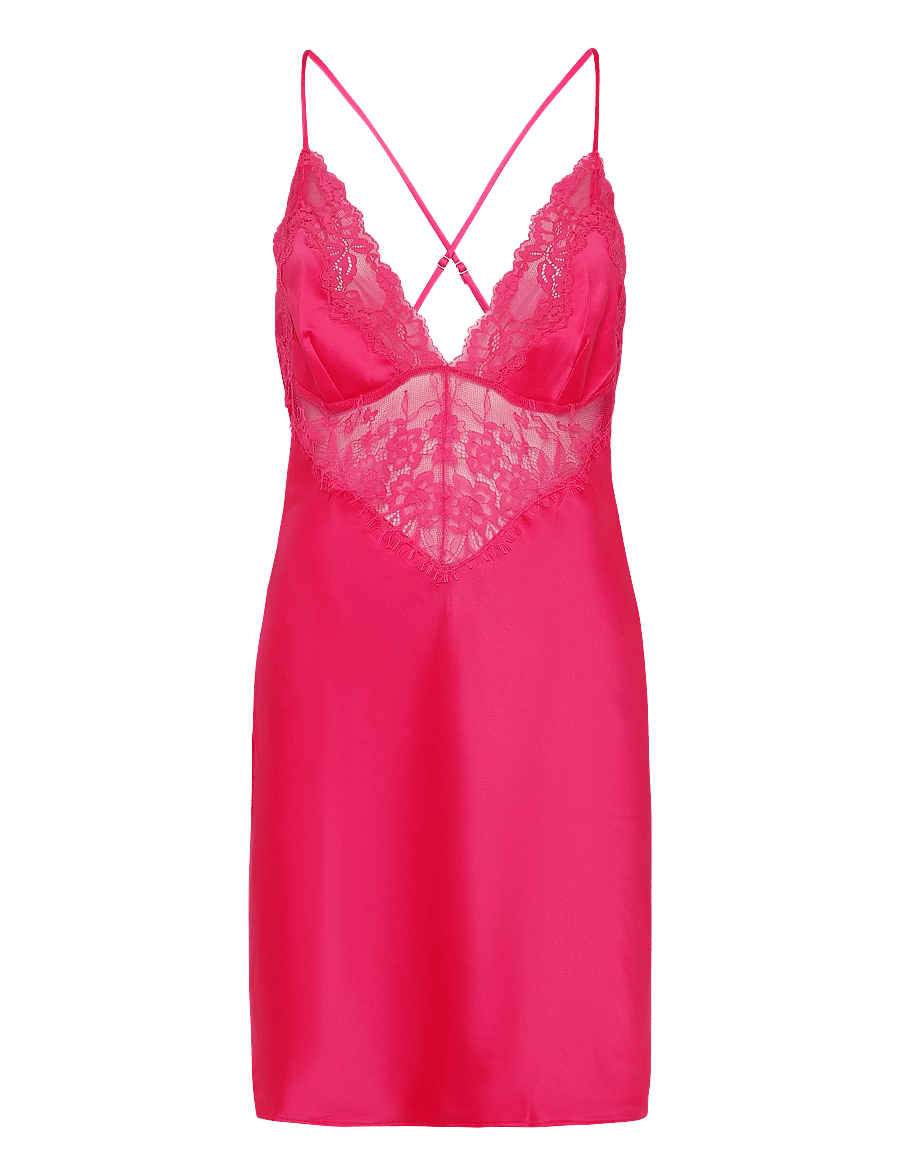 Hunkemöller - Sd Satin Lace Gabrielle - festival fuchsia - 1