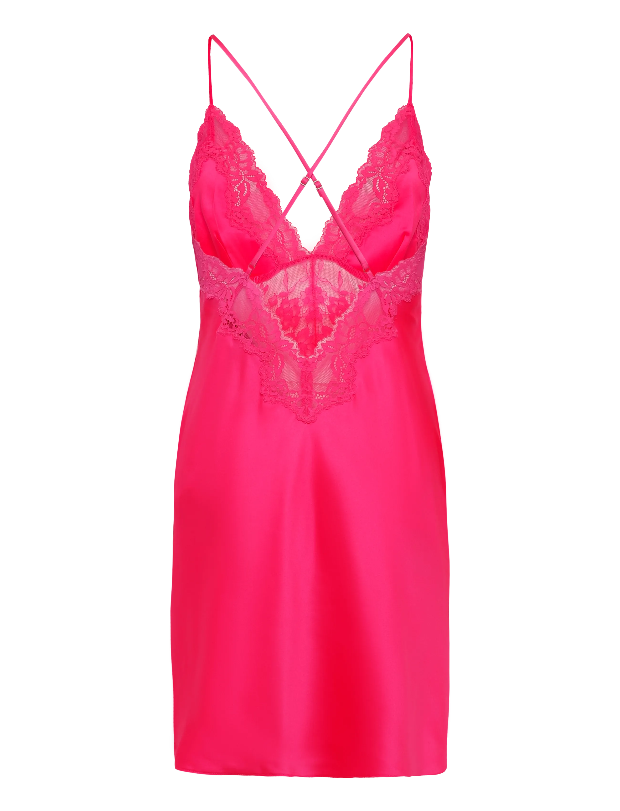 Hunkemöller - Sd Satin Lace Gabrielle - festival fuchsia - 2