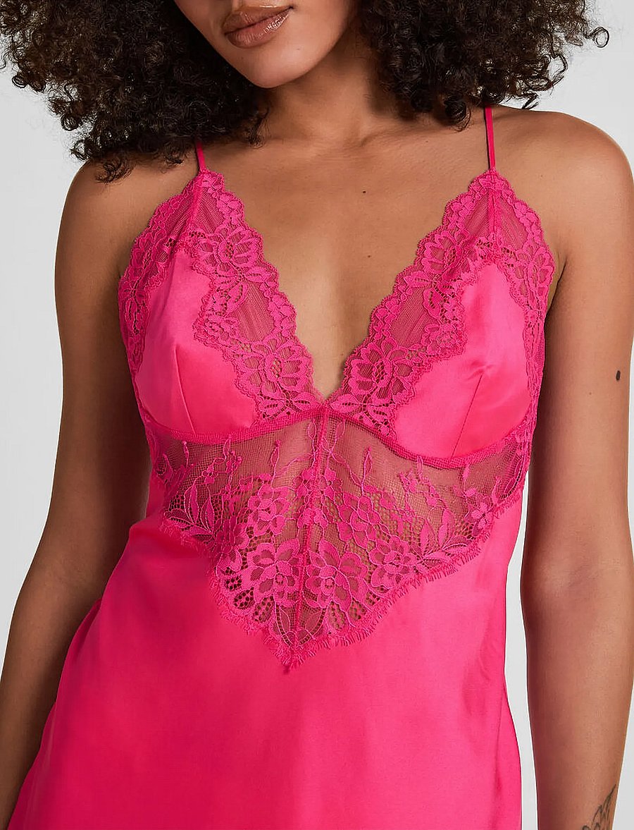 Hunkemöller - Sd Satin Lace Gabrielle - festival fuchsia - 3