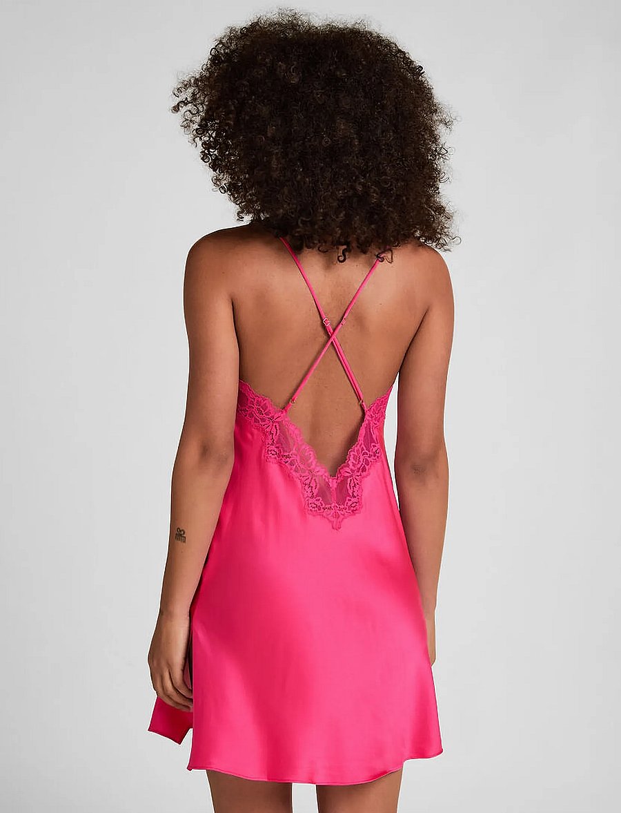 Hunkemöller - Sd Satin Lace Gabrielle - festival fuchsia - 4
