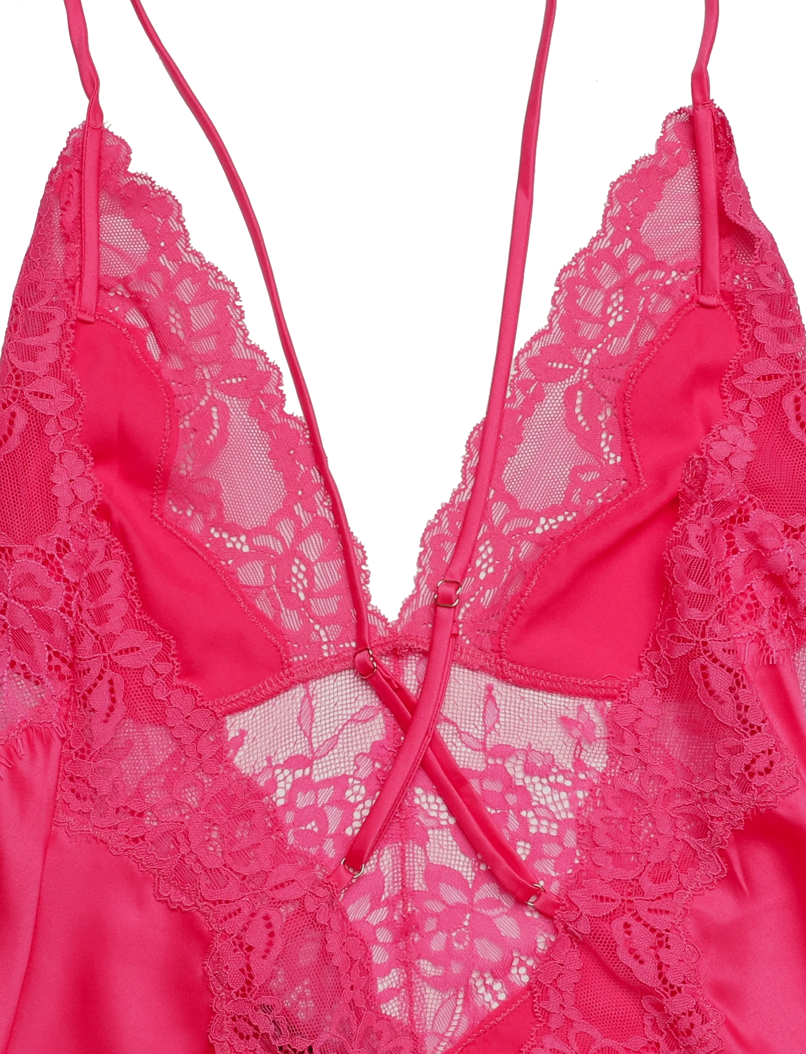 Hunkemöller - Sd Satin Lace Gabrielle - festival fuchsia - 5