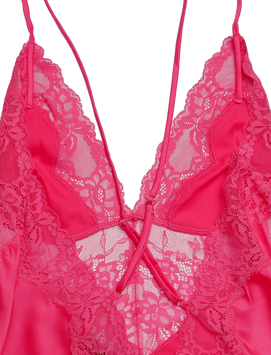 Hunkemöller - Sd Satin Lace Gabrielle - festival fuchsia - 5