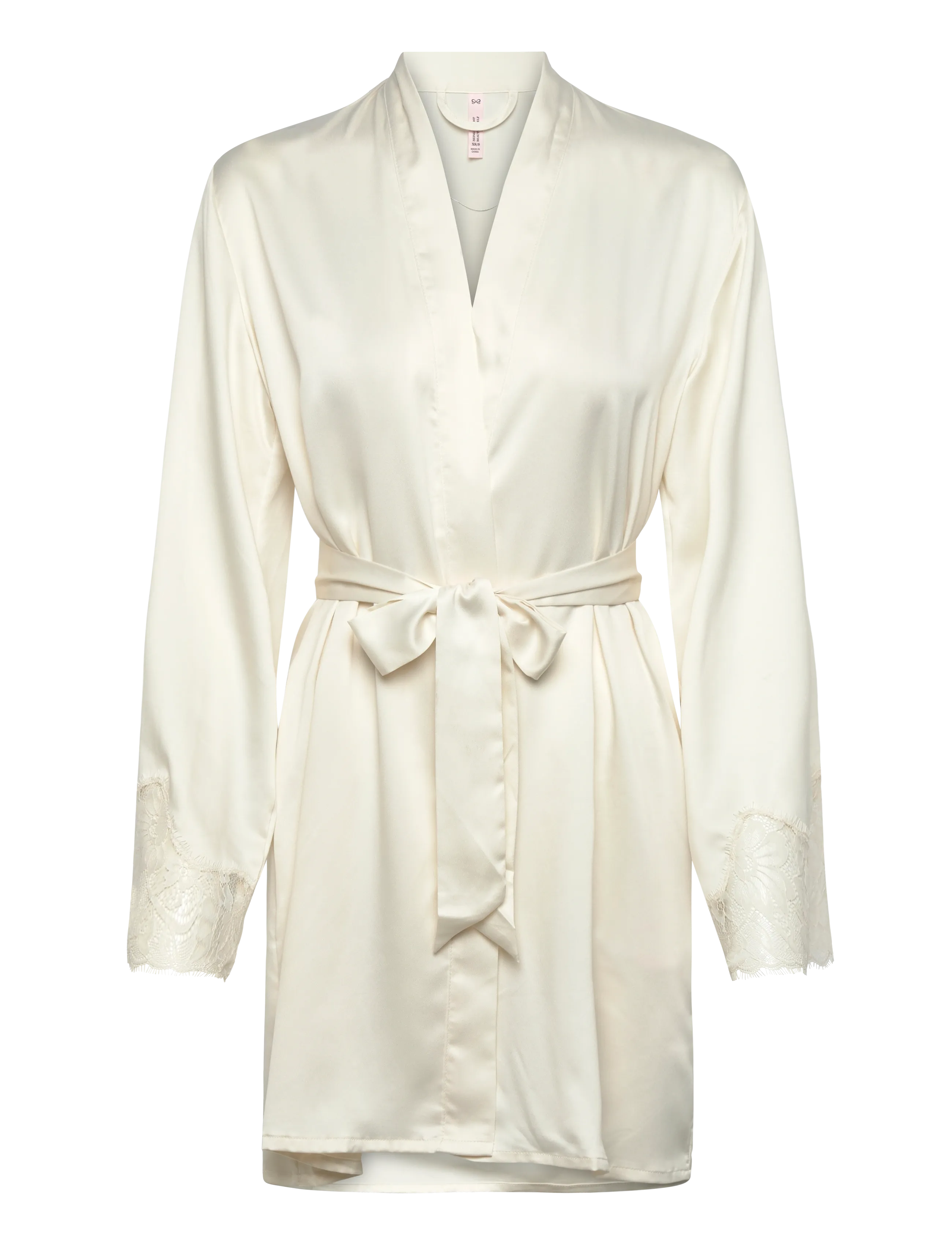 Hunkemöller KIMONO SATIN LACE VALERIE - Kimonos - GARDENIA / cream