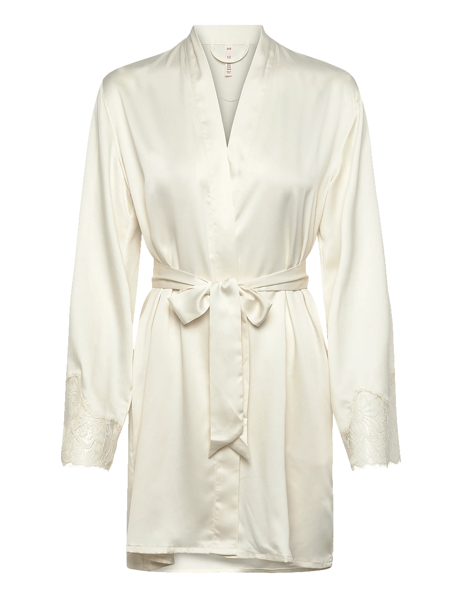 Hunkemöller - KIMONO SATIN LACE VALERIE - kimonos - gardenia - 1