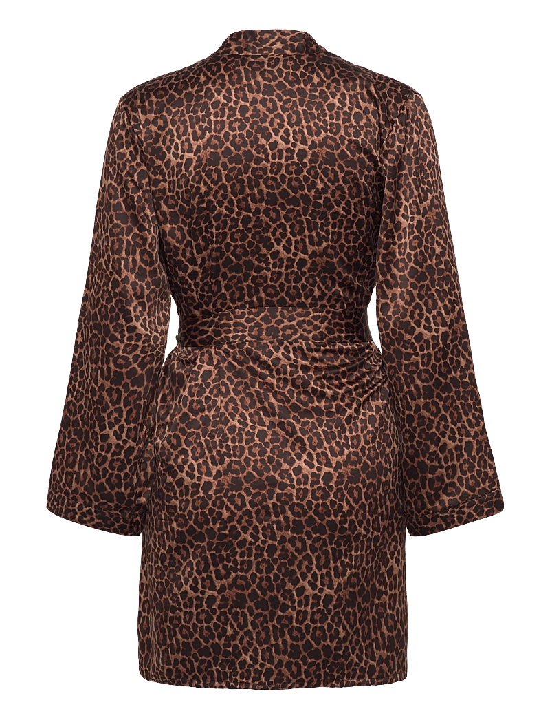 Hunkemöller - KIMONO SATIN LEO - kimonod - black - 2