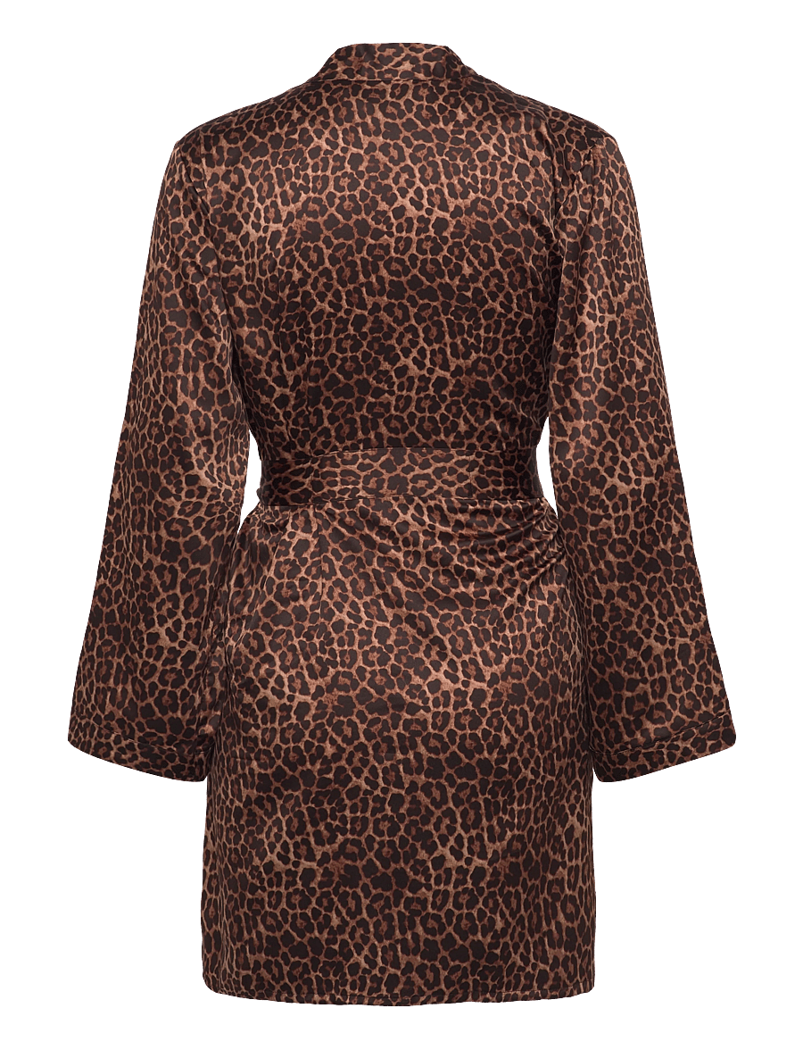 Hunkemöller - KIMONO SATIN LEO - kimonoer - black - 2