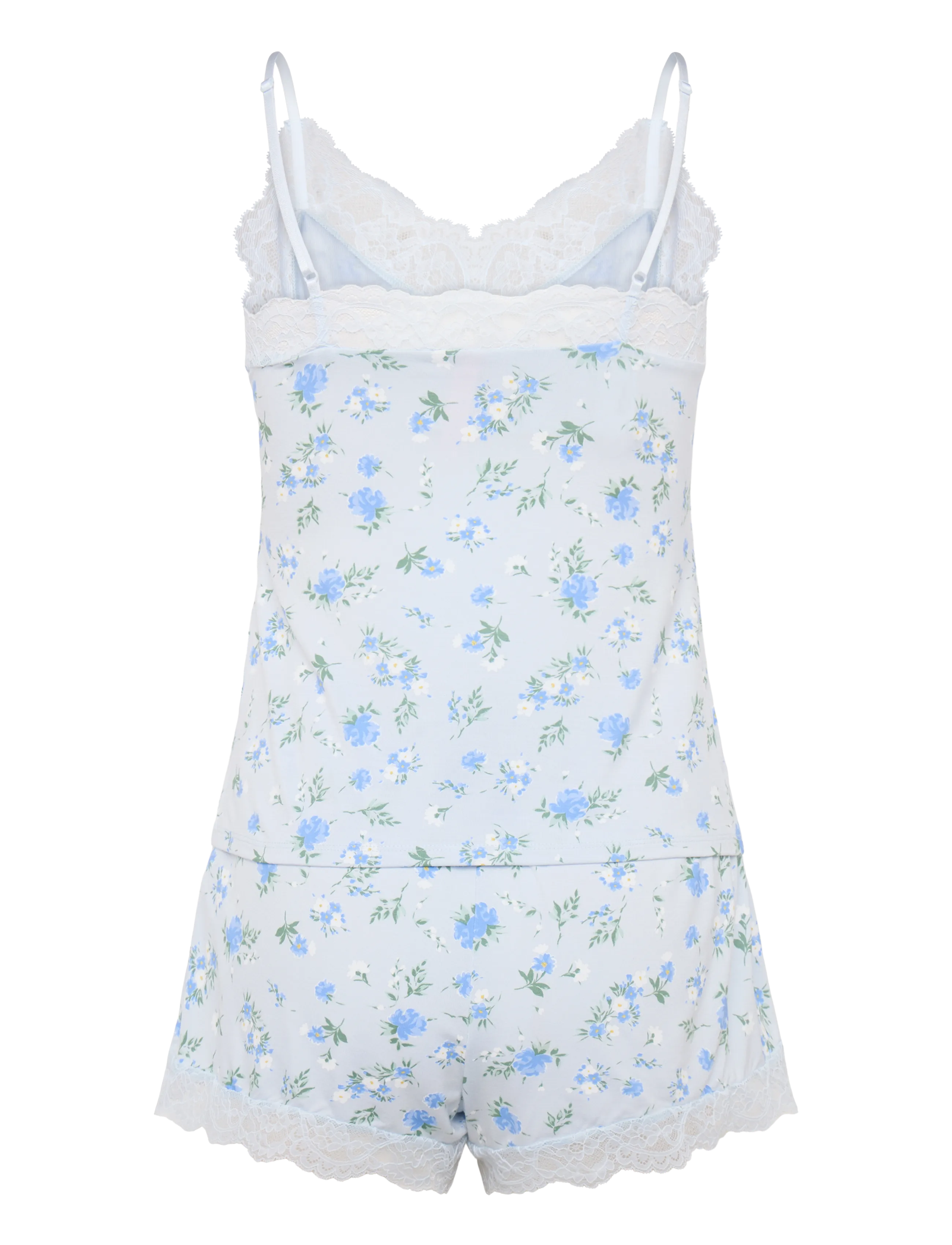 Hunkemöller - PJ CAMI VIS JERSEY NANA DAISY - pyjamas - ancient water - 2