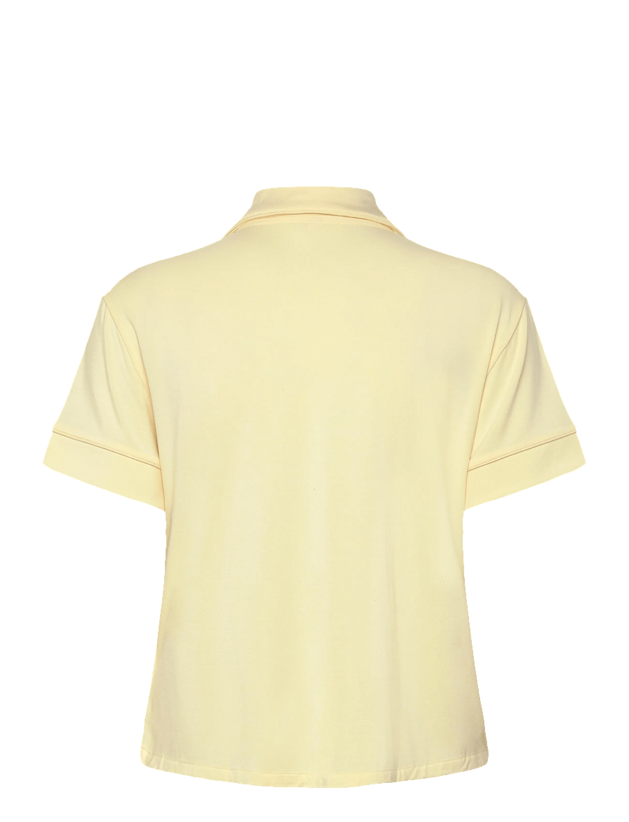 Hunkemöller - JACKET SS JERSEY ESSENTIAL - koszule z krótkim rękawem - vanilla custard - 2