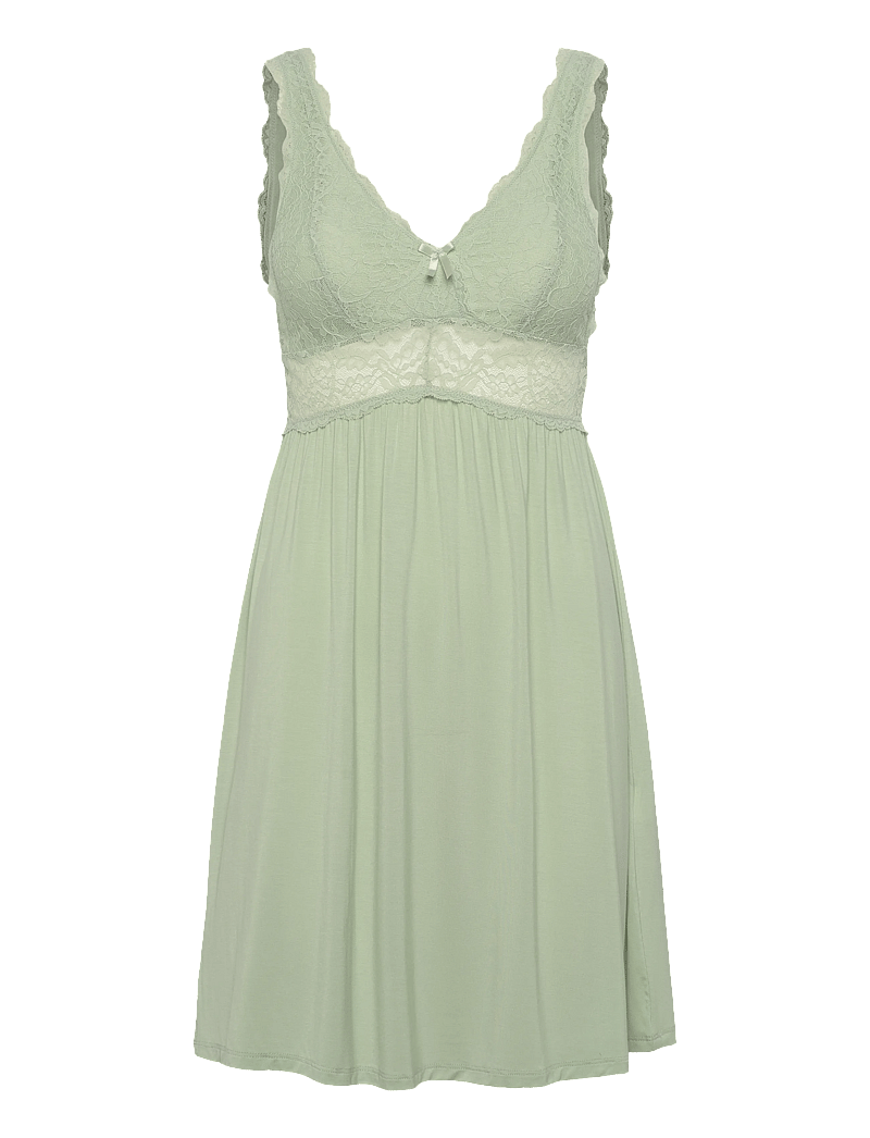 Hunkemöller - SD JERSEY LACE NOVA - nachthemden - sea foam - 1