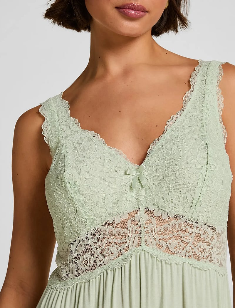 Hunkemöller - SD JERSEY LACE NOVA - nachthemden - sea foam - 3