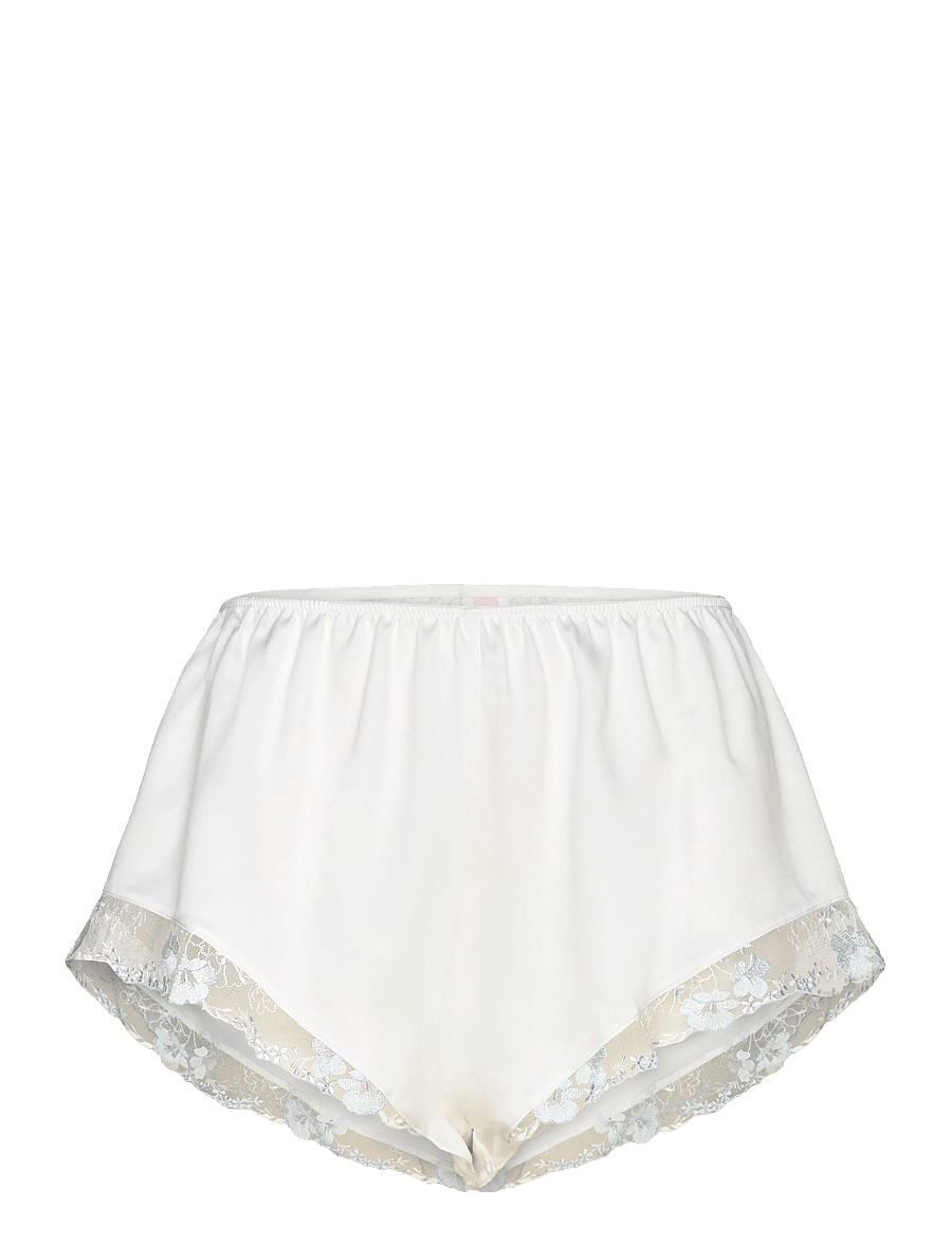 Hunkemöller - SHORT SATIN EMB PEONIE - natshorts - gardenia - 1