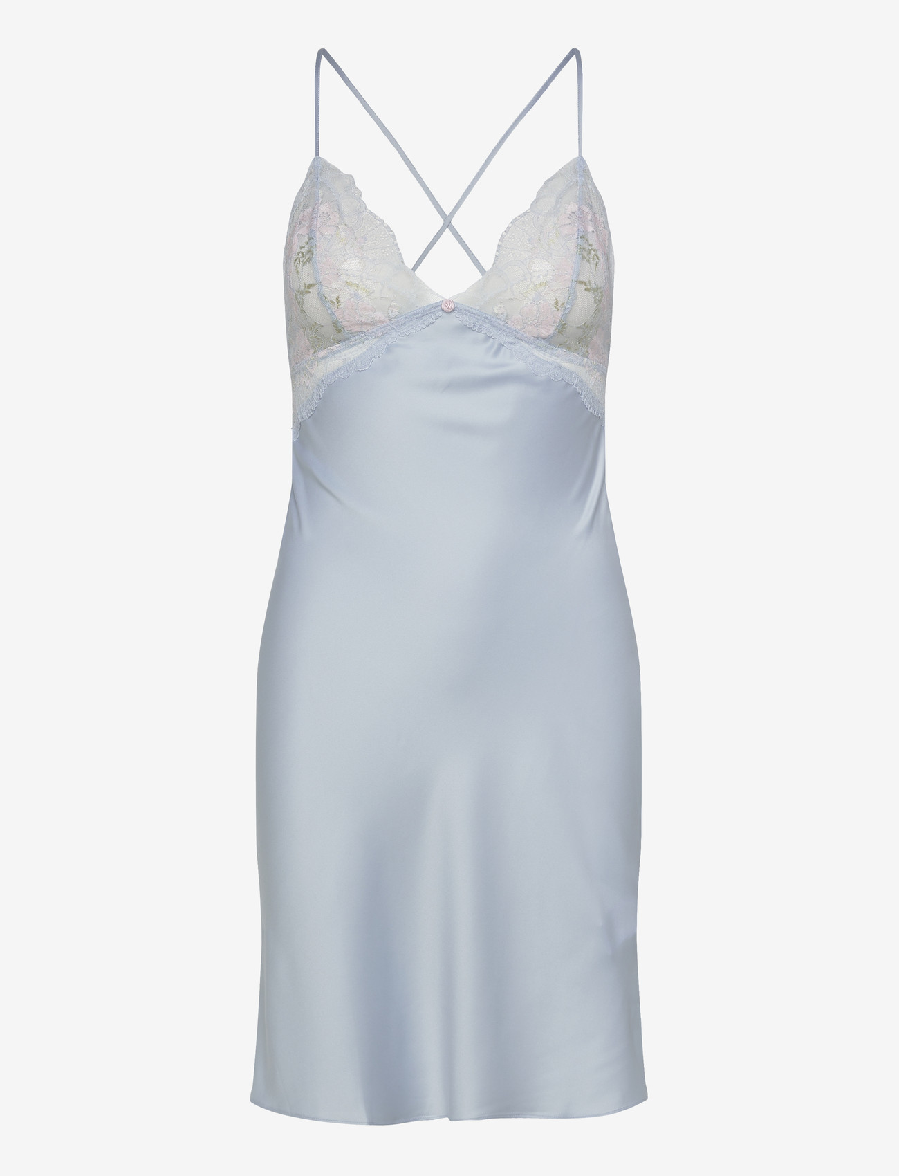 Hunkemöller - SD SATIN LACE MIRI - natkjoler - halogen blue - 1