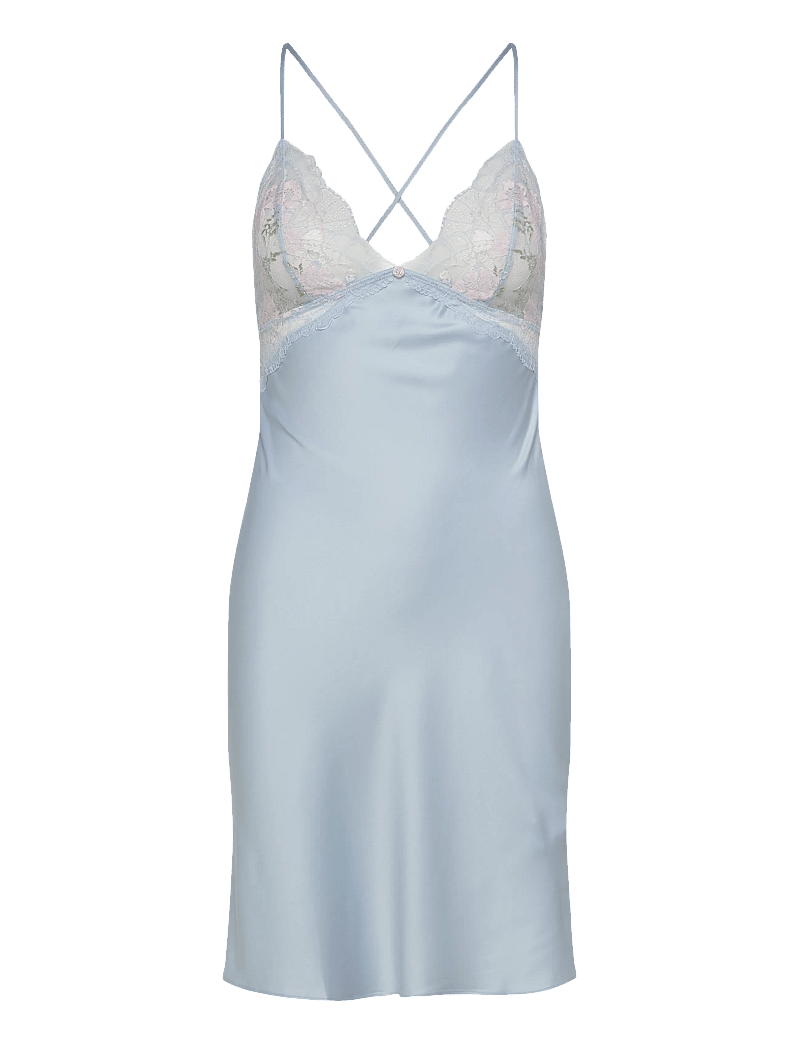 Hunkemöller - SD SATIN LACE MIRI - natkjoler - halogen blue - 1