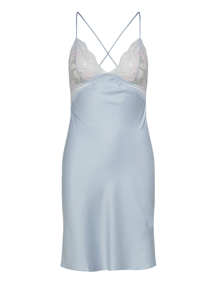 Hunkemöller - SD SATIN LACE MIRI - Öösärgid - halogen blue - 1