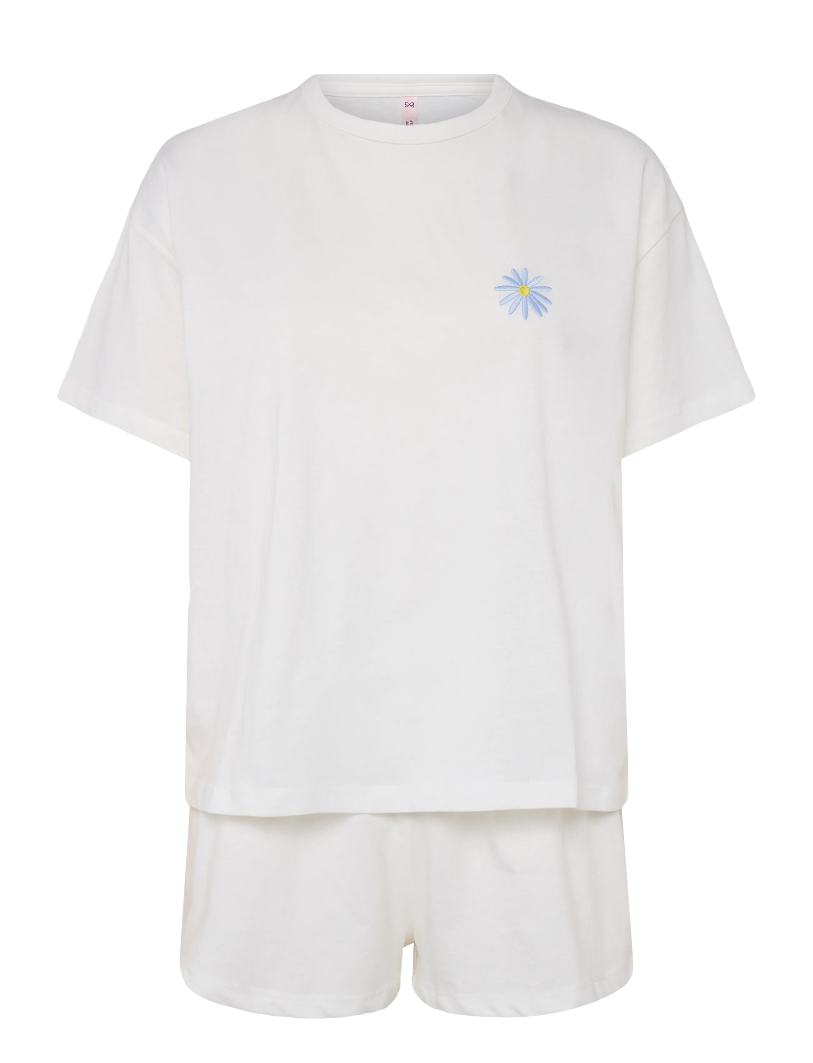 HUNKEMÖLLER Pj Ss Kurz Co Embroiderie Cream - S - Damen