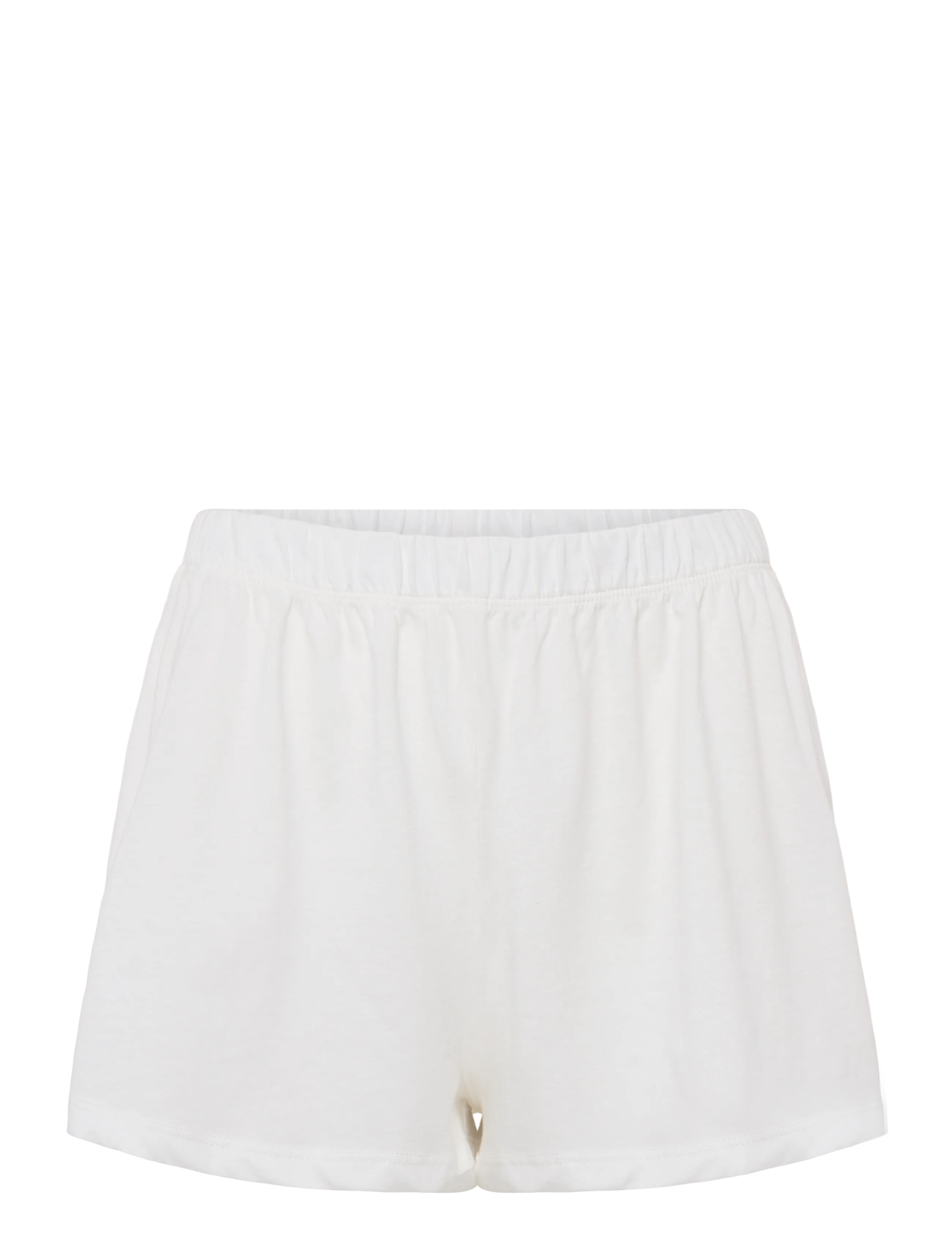 Hunkemöller - PJ SS SHORT CO EMBROIDERIE - casual shorts - gardenia - 5