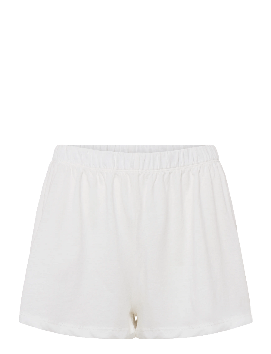 Hunkemöller - PJ SS SHORT CO EMBROIDERIE - casual shorts - gardenia - 5