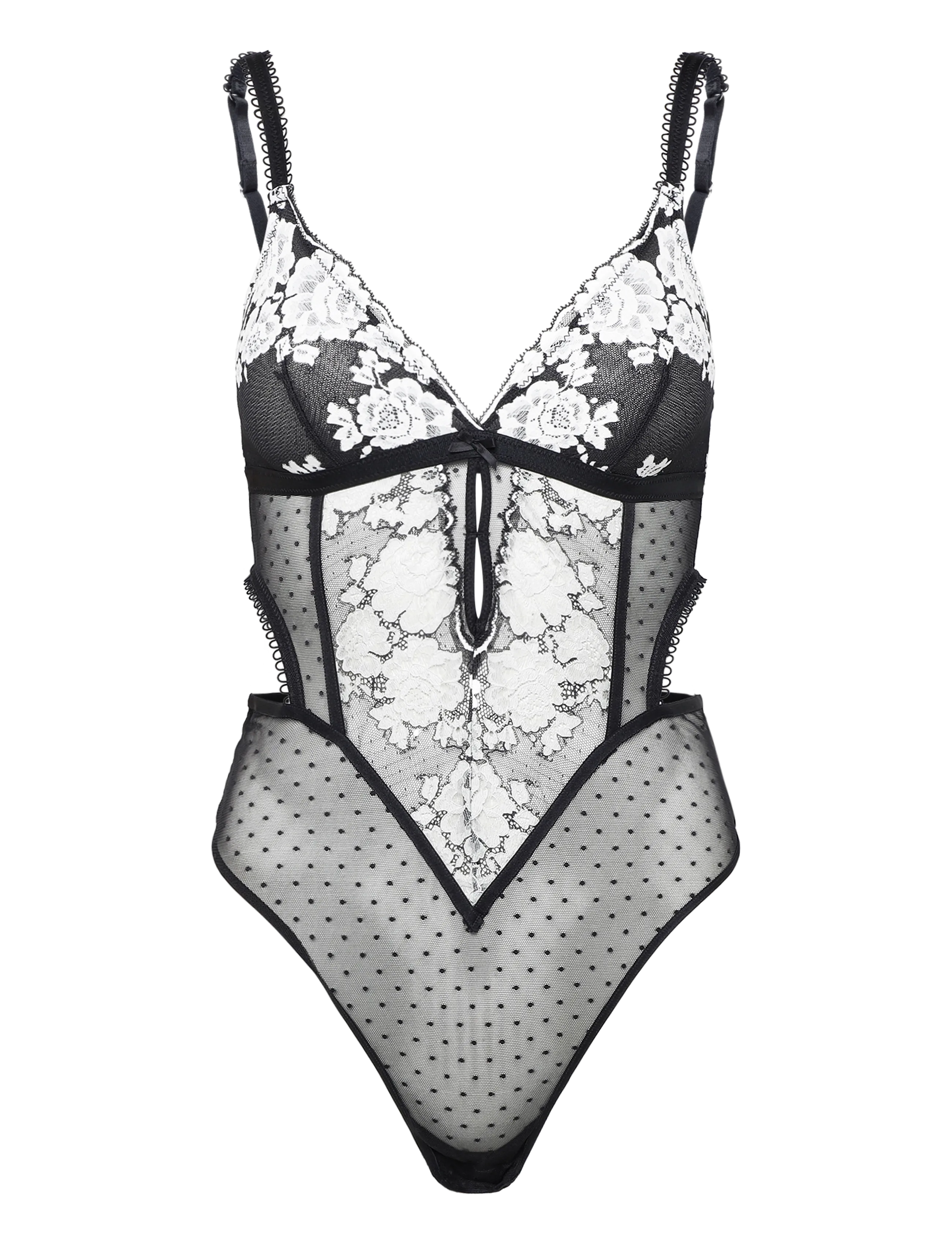 Hunkemöller LINDI BODY - Underkläder - CAVIAR / black