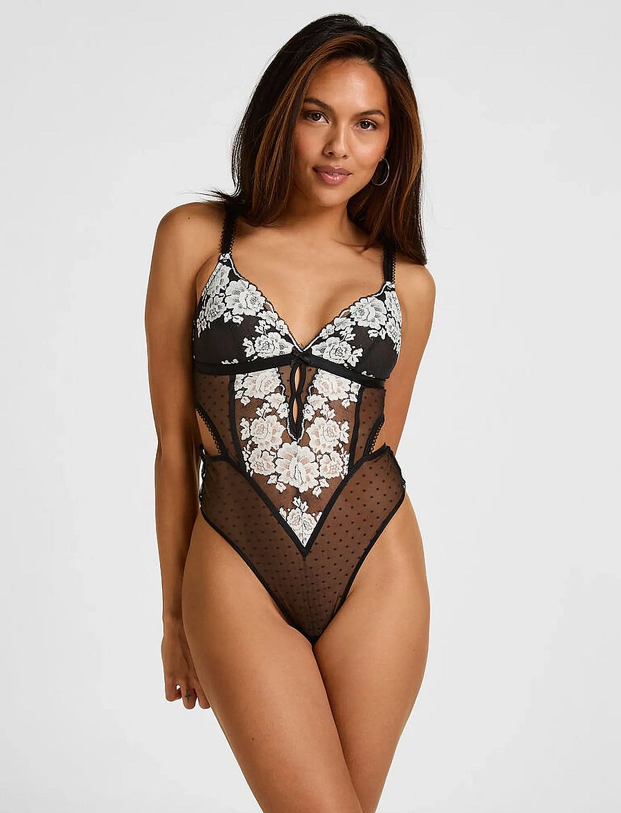 Hunkemöller - LINDI BODY - speciella tillfällen - caviar - 0