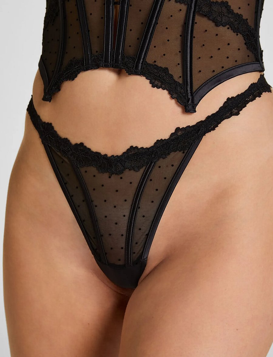 Hunkemöller - KAT TANGA STRING - stringid - caviar - 3