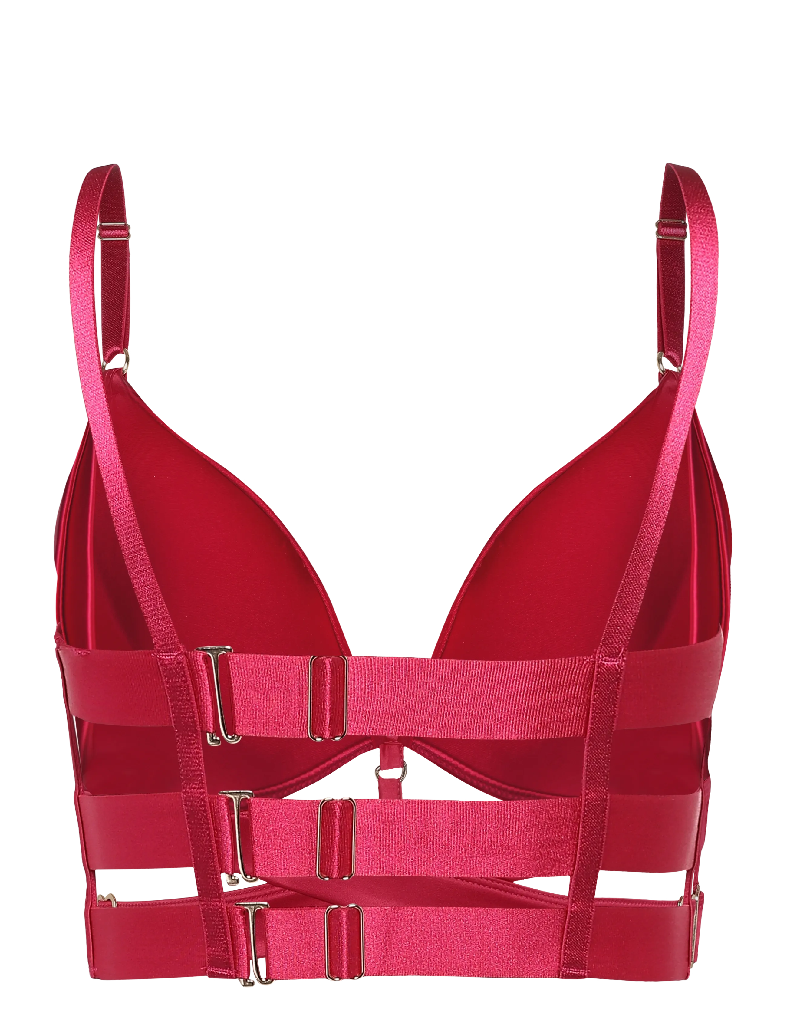 Hunkemöller - COLETTE PP PUSH LL - push-up rinnahoidjad - cerise - 2