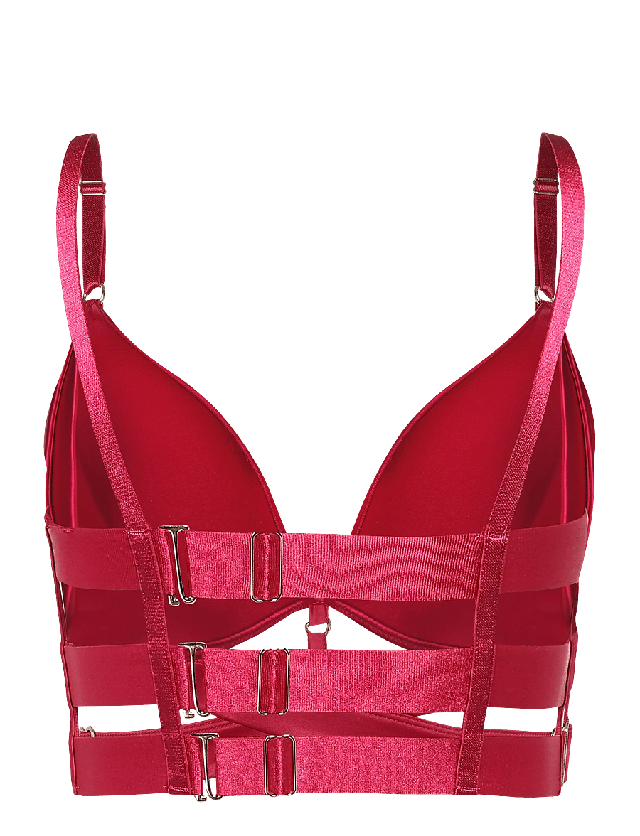 Hunkemöller - COLETTE PP PUSH LL - push-up rinnahoidjad - cerise - 2