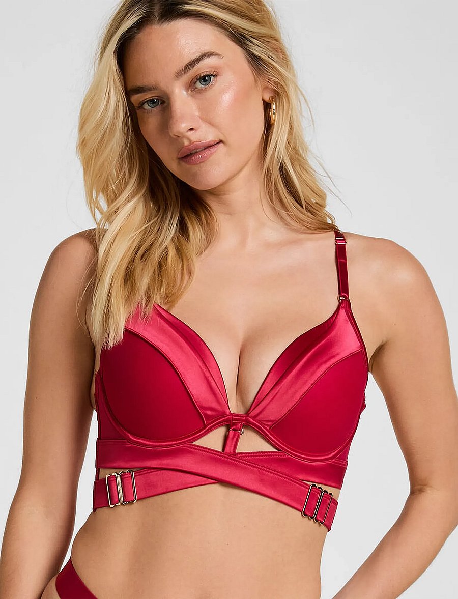 Hunkemöller - COLETTE PP PUSH LL - push-up rinnahoidjad - cerise - 0