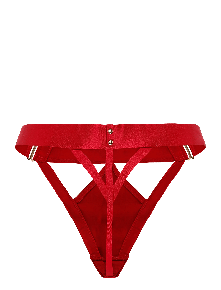 Hunkemöller - COLETTE STRING TR - midi- ja maksialuspüksid - cerise - 2